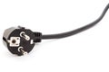 Black electric plug isolated Royalty Free Stock Photo