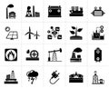 Black Electricity and Energy source icons
