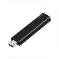 Black electronic dongle with an elongated rectangular shape, featuring a USB Type-A Royalty Free Stock Photo
