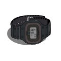 Black Electronic Plastic Sports Waterproof Wrist Watch Royalty Free Stock Photo