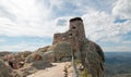 Black Elk Peak formerly known as Harney Peak Fire Lookout Tower in Custer State Park in the Black Hills of South Dakota USA Royalty Free Stock Photo