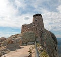 Black Elk Peak [formerly known as Harney Peak] Fire Lookout Tower in Custer State Park in the Black Hills of South Dakota USA Royalty Free Stock Photo