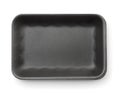Black empty foam food tray Royalty Free Stock Photo