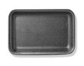 black empty foam food tray Royalty Free Stock Photo