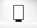 Black empty lightbox in the studio. Blank white Royalty Free Stock Photo