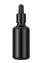 Black Empty Mockup Eye Dropper Bottle. 3d Rendering