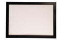 Black empty photo frame isolated on white background Royalty Free Stock Photo