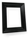 Black empty picture frame