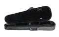 Black empty violin case isolated Royalty Free Stock Photo