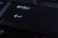 Black enter button on keybord Royalty Free Stock Photo