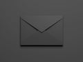 Black envelope. 3d rendering Royalty Free Stock Photo