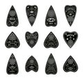 Black esoteric board design set