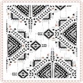 Black Ethnic geometrical pattern Tribal.