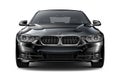 Black executive car - front view Royalty Free Stock Photo