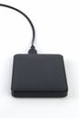 Black external hard drive Royalty Free Stock Photo