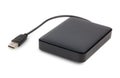 Black external hard drive Royalty Free Stock Photo