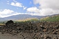 Igneous Rocks on the Slopes of Mount Etna, Sicily Royalty Free Stock Photo