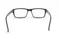 Black Eye Glasses look a bit nerd style Isolated on White Royalty Free Stock Photo