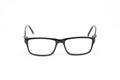 Black Eye Glasses look a bit nerd style Isolated on White Royalty Free Stock Photo