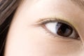 Black eye of Japanese Royalty Free Stock Photo