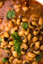 Black Eyed Kidney Beans Curry or Chawli chi usal served in a bowl, selective focus Royalty Free Stock Photo