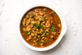 Black Eyed Kidney Beans Curry or Chawli chi usal served in a bowl, selective focus Royalty Free Stock Photo