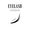 Black eyelash extension logo on white background. Vector illustration Royalty Free Stock Photo