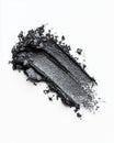 Black Eyeshadow Smear Texture on White Background Royalty Free Stock Photo