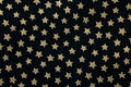 Black fabric and many five-pointed stars