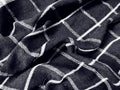 Black fabric background and pattern with white stripes Royalty Free Stock Photo