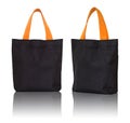 Black fabric bag