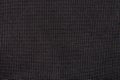 Black fabric texture in a small square cell. Royalty Free Stock Photo