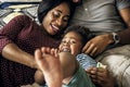 Black family spending time together Royalty Free Stock Photo