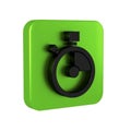 Black Fast time delivery icon isolated on transparent background. Timely service, stopwatch in motion, deadline concept