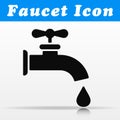 Black faucet vector icon design