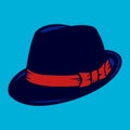Black fedora hat Royalty Free Stock Photo