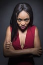 Black Female Angry Expressions Royalty Free Stock Photo