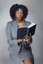 Black Female Author or Teacher in a Studio Royalty Free Stock Photo