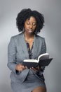 Black Female Author or Teacher in a Studio Royalty Free Stock Photo