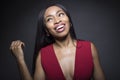 Black Female Carefree Facial Expressions Royalty Free Stock Photo
