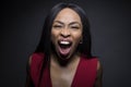 Black Female Angry Expressions Royalty Free Stock Photo