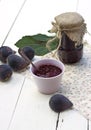 Black fig jam Royalty Free Stock Photo