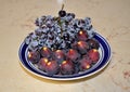 Black Figs and Grapes Royalty Free Stock Photo