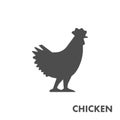 Black figure of chiken.