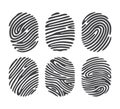 Black finger print set