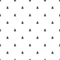 Black fir-trees on white background. Forest blizzard. seamless winter pattern with spruce Royalty Free Stock Photo