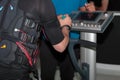 Black Fitness Jacket with Electrode: Muscular Electrostimulation