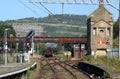 Black five steam train, Furness line, Carnforth