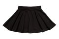 Black flared skirt