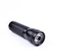 Black flashlight isolated on a white background Royalty Free Stock Photo